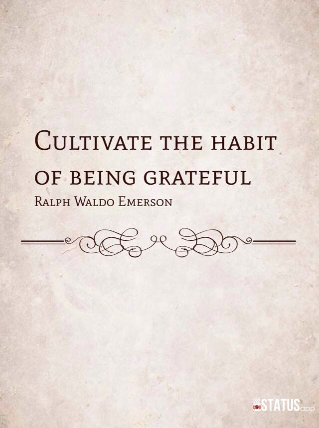 Ralph Waldo Emerson Gratitude Quotes. QuotesGram