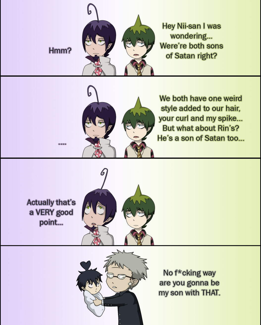 From Blue Exorcist Quotes.