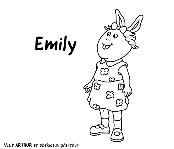 emily coloring pages