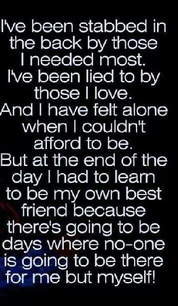 Count On No One But Yourself Quotes Quotesgram