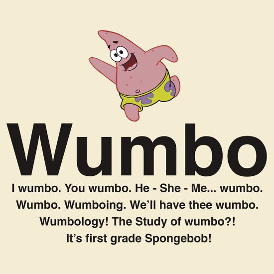 I Wumbo You Wumbo Quote Wumbo Patrick Star Quotes. Quotesgram