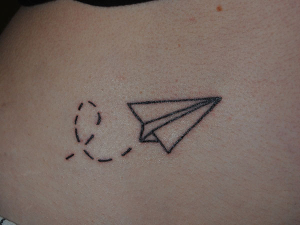 Tiny Airplane Temporary Tattoo Set of 3  Small Tattoos