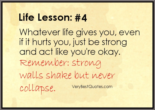 Quotes About Life Lessons Hard. QuotesGram