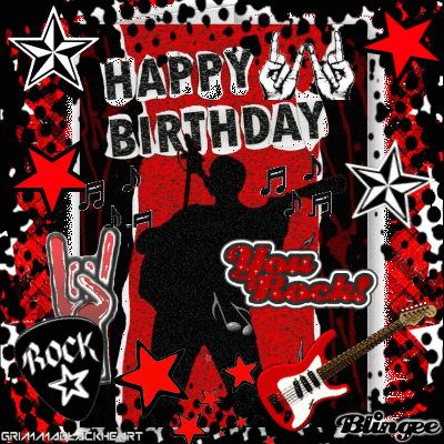 Happy Birthday Gif Rock And Roll Rocking Birthday Quotes. Quotesgram
