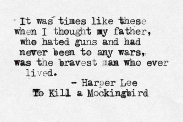 Quote on conscience from To Kill A Mockingbird