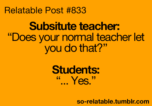 Substitute Teacher Quotes.