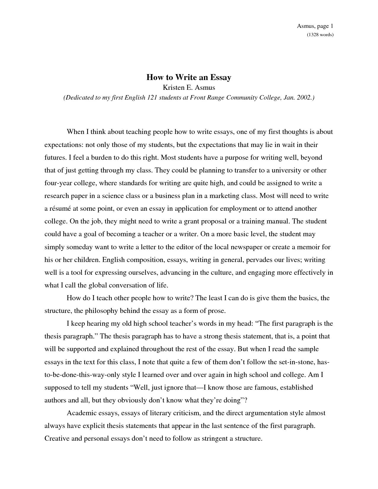 How to write an essay examples free Price Tips for Writing an Essay