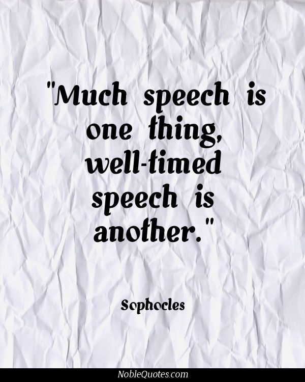 word speech quotes