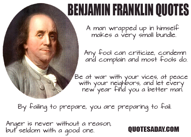 Benjamin Franklin Most Famous Quotes. QuotesGram