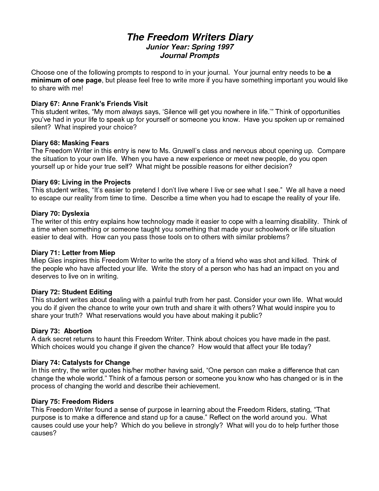 freedom writers book free download freedom writers book free download