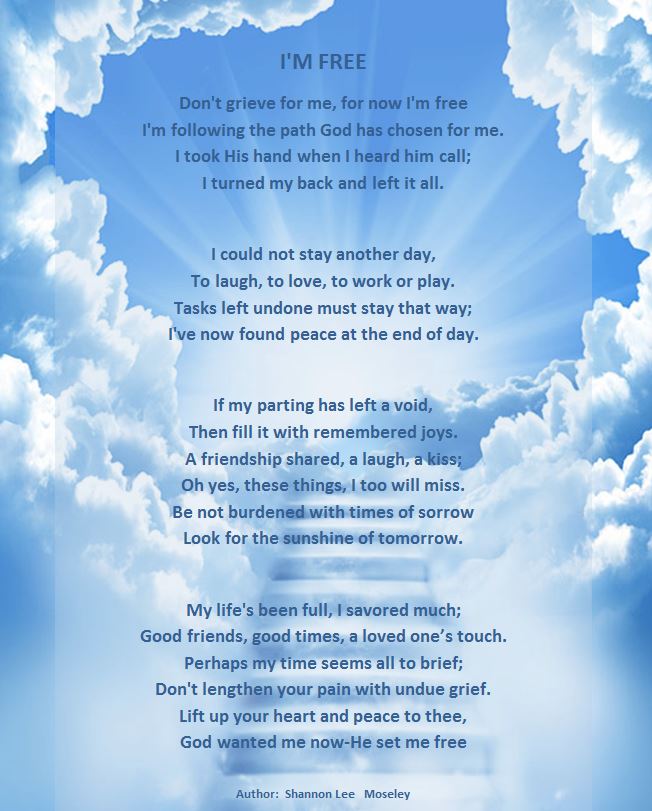 Memorial Quotes Funeral Poems Quotesgram