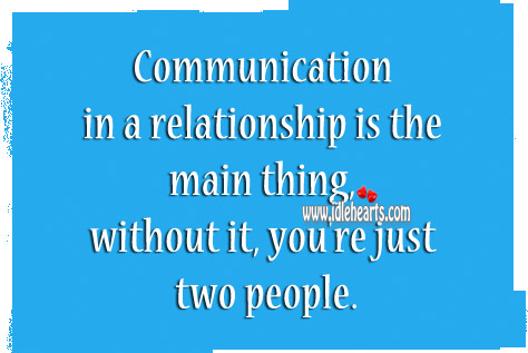 Communication relationships about quotes in Communication Sayings