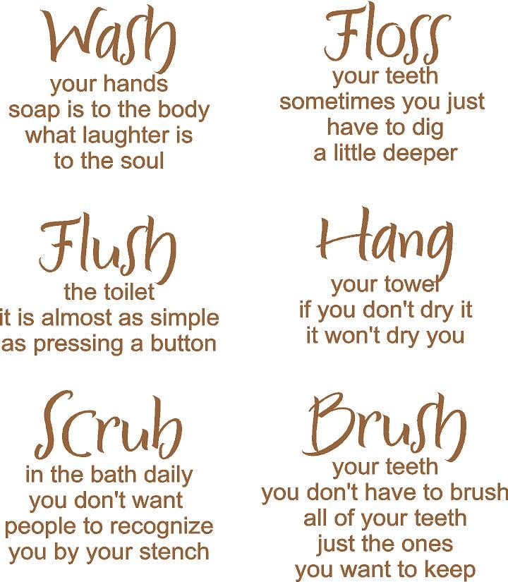 Printable Bathroom Quotes And Sayings. QuotesGram