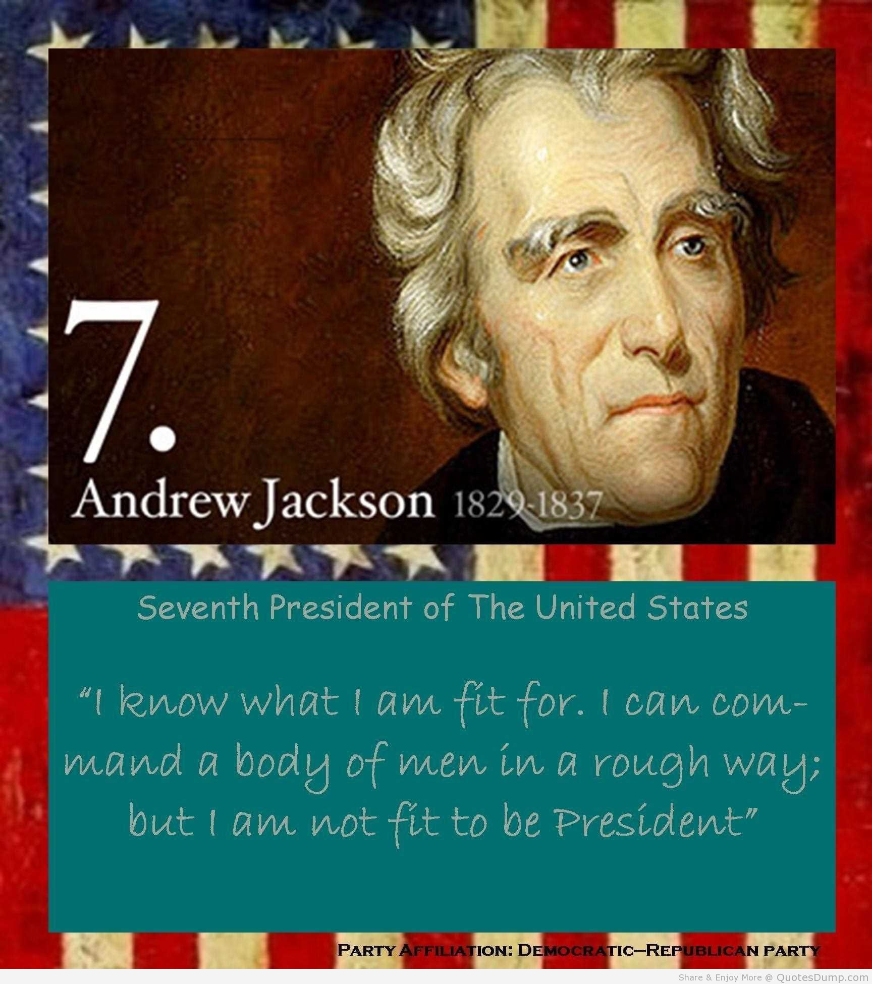 Andrew Jackson Famous Quotes. QuotesGram