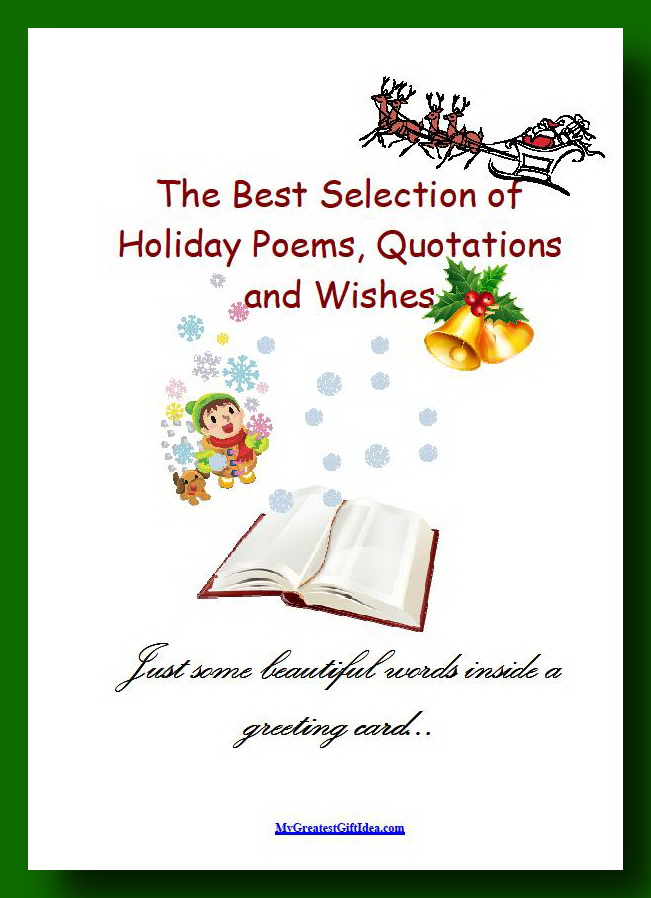 Holiday Quotes And Poems. QuotesGram