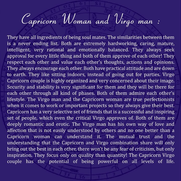 a cancer man and a virgo woman