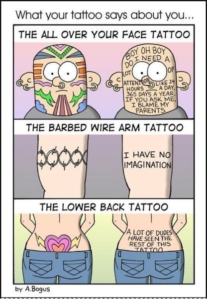 Funny Quotes About Tattoos. QuotesGram