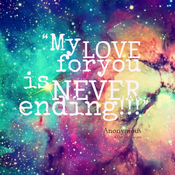 The end is never the end is never the end. Оставаться счастливо Neverlove. I Love you to the end.