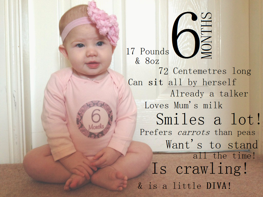 Happy 6 Months Baby Quotes. QuotesGram