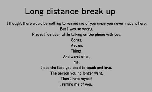 Long Distance Break Up Quotes. Quotesgram