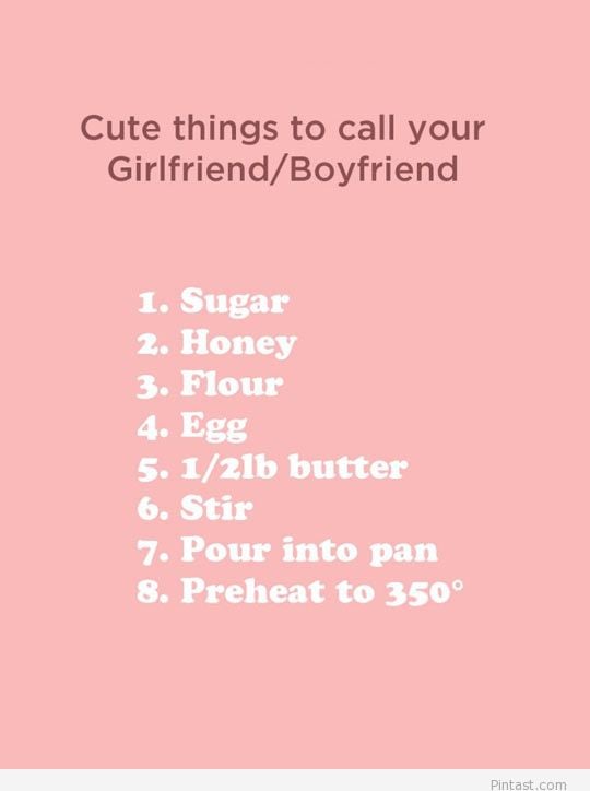 Sweet things for your boyfriend