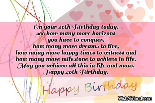 Download Inspirational Quotes For 40th Birthday. QuotesGram
