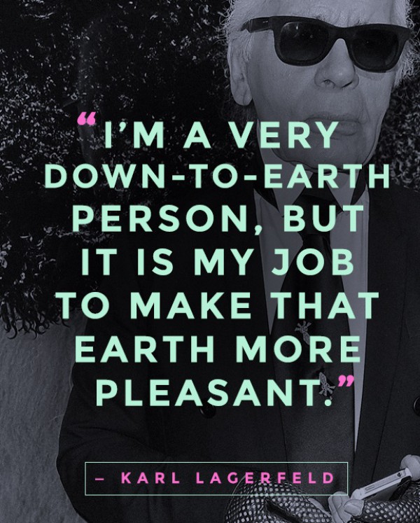 karl lagerfeld jogging pants quote