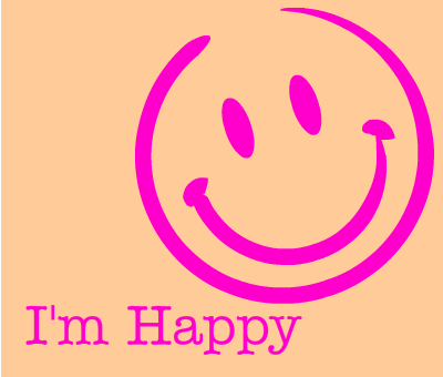 Happy because im Because I'm