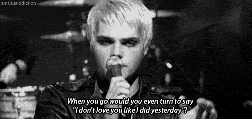 I don t love you my chemical. Джерард Уэй the Ghost of you. Джерард Уэй блондин i. don't Love you. My Chemical Romance - famous last Words год. My Chemical Romance yesterday.