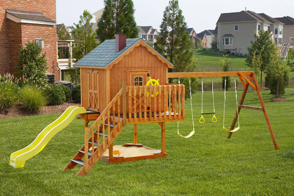 swing set with stairs