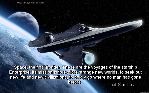 Final Frontier Quotes. Quotesgram