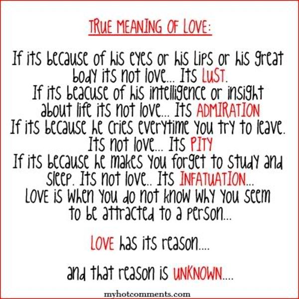 Real meaning of love