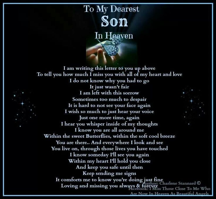 My Son In Heaven Quotes. QuotesGram