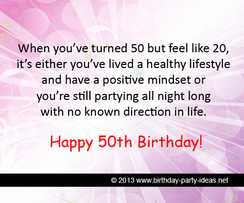 50th Milestone Birthday Quotes. QuotesGram