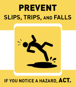 slip trip and fall clipart