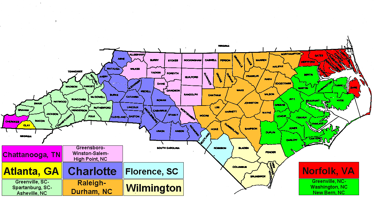 NC Zip Code Map