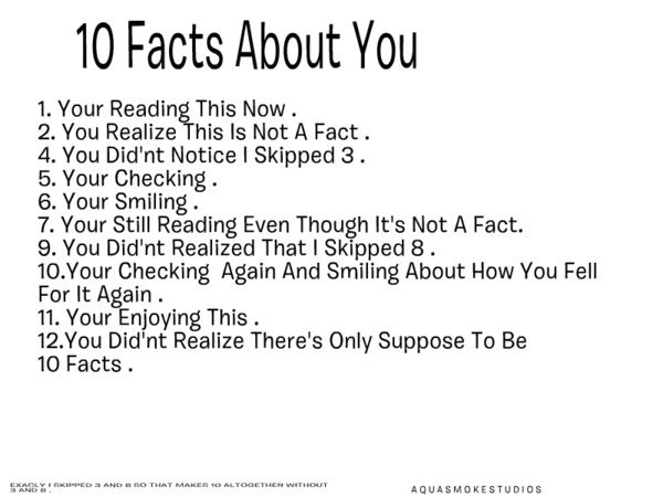 10 fun facts about me
