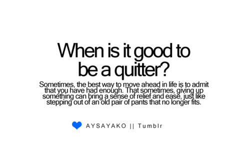 quitter meaning