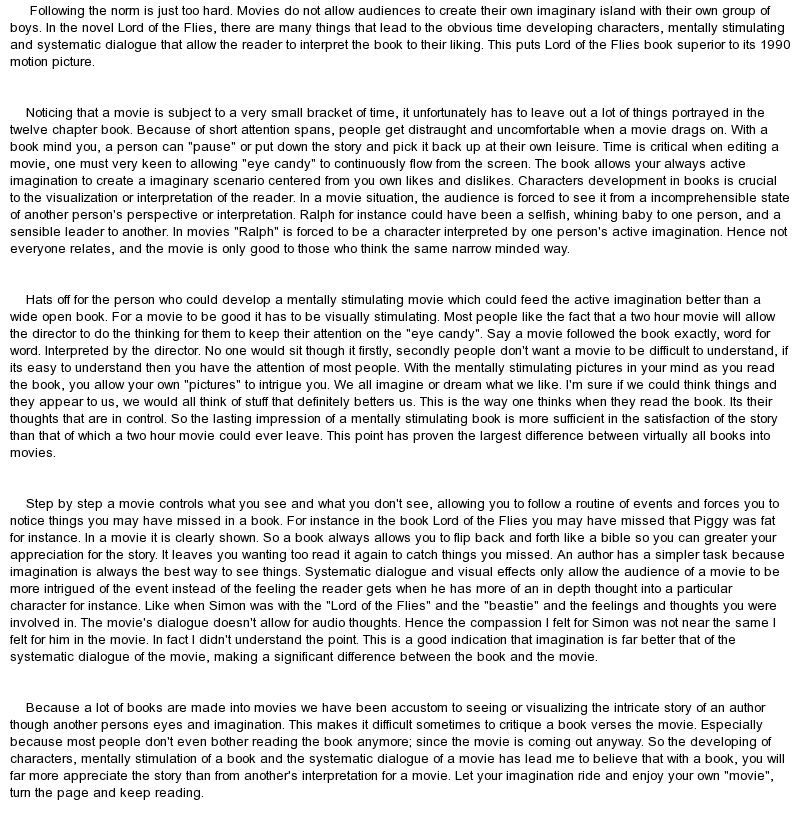 conclusion essay for lord of the flies 'lord of the flies': simon essay in this essay i will examine the character of simon and his role in lord of the flies lord of the flies is the moral conclusion. conclusion essay for lord of the flies 'lord of the flies': simon essay in this essay i will examine the character of simon and his role in lord of the flies lord of the flies is the moral conclusion.