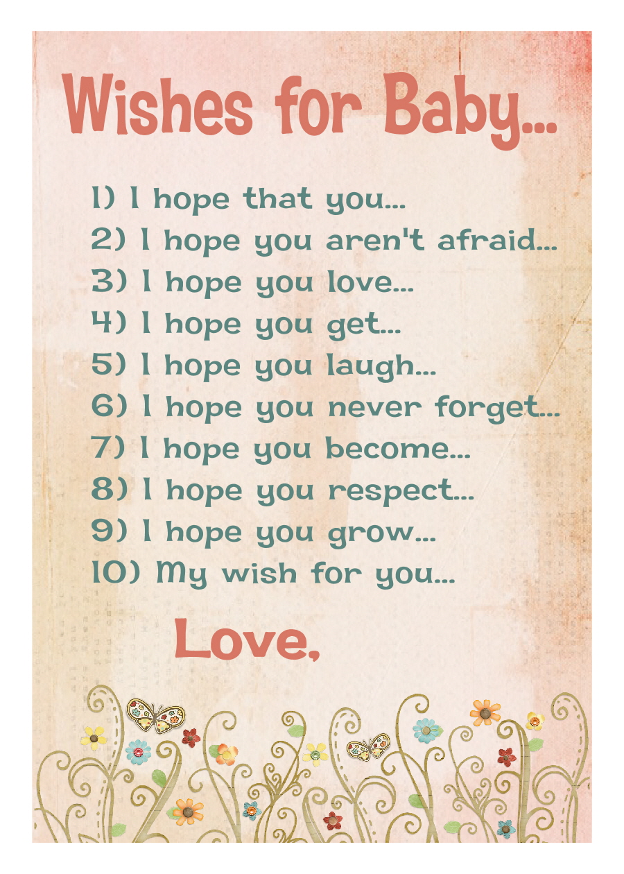 Baby Wishes Quotes QuotesGram