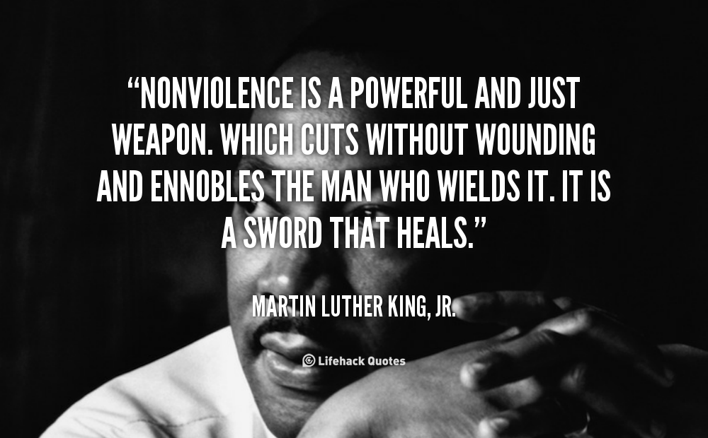 Mlk Peaceful Protest Quotes Martin Luther King Non Violence Quotes. Quotesgram