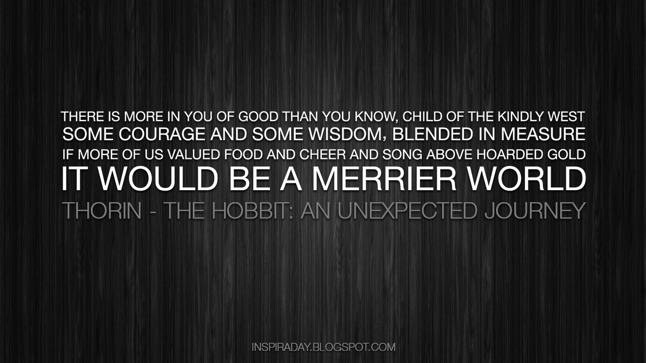 Quotes And Pictures About Hobbits. QuotesGram