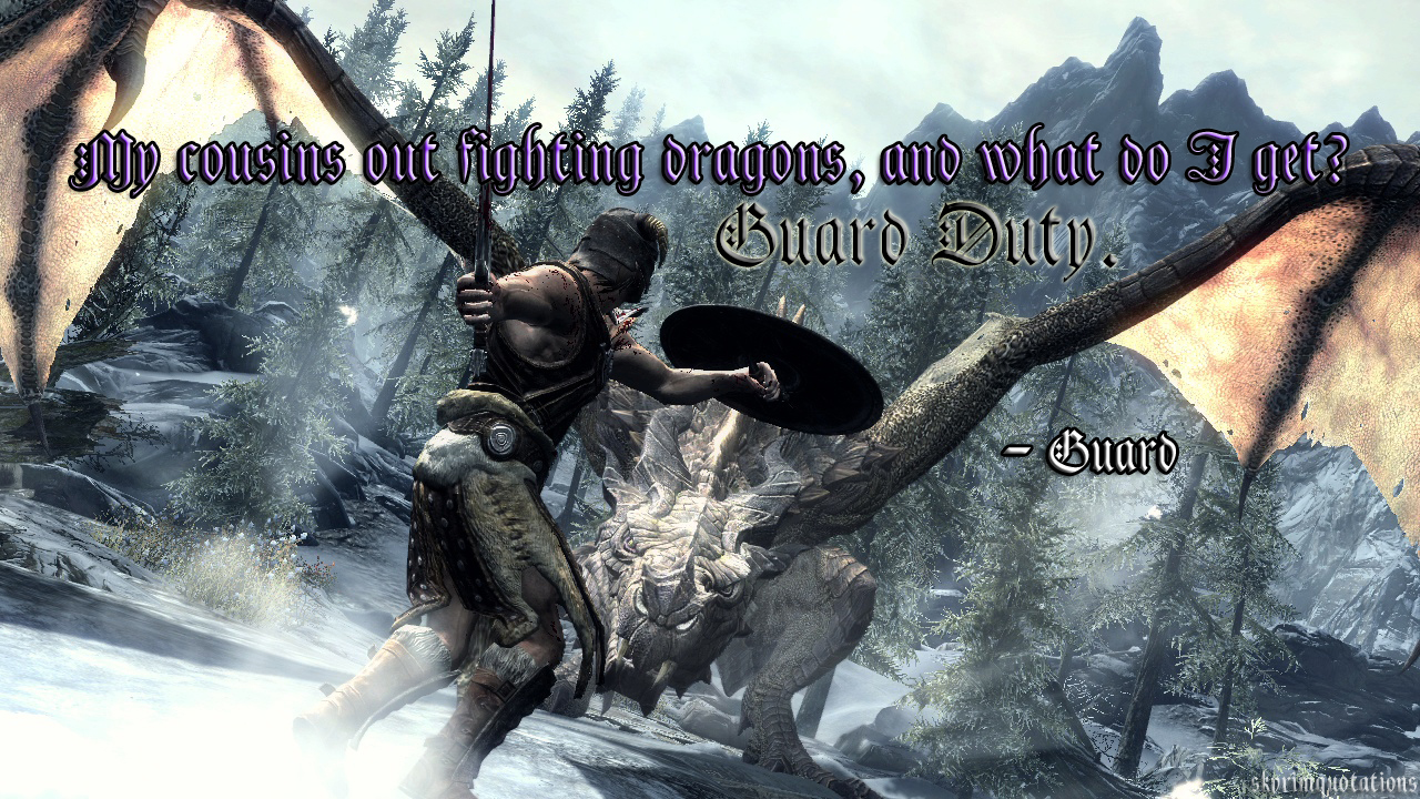 Skyrim Guard Quotes. QuotesGram