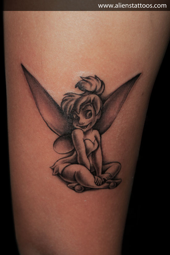 Emo Tinkerbell Tattoos  Coloring Home