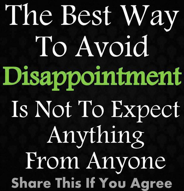 disappointed quotes