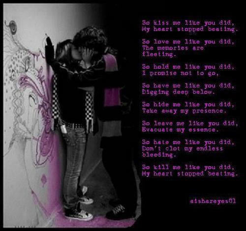 Emo Love Poems And Quotes. QuotesGram