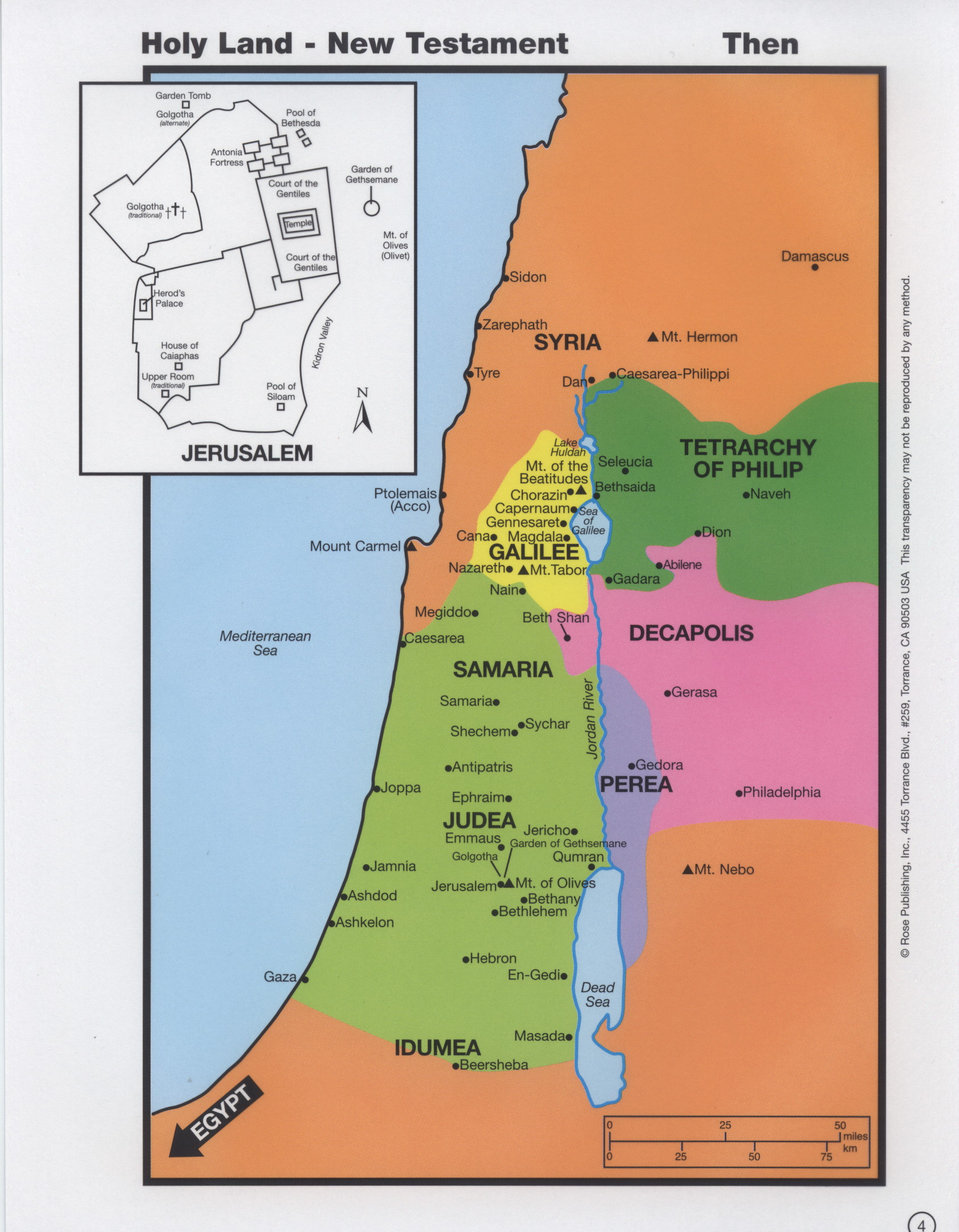 Bible Maps Of The Holy Land