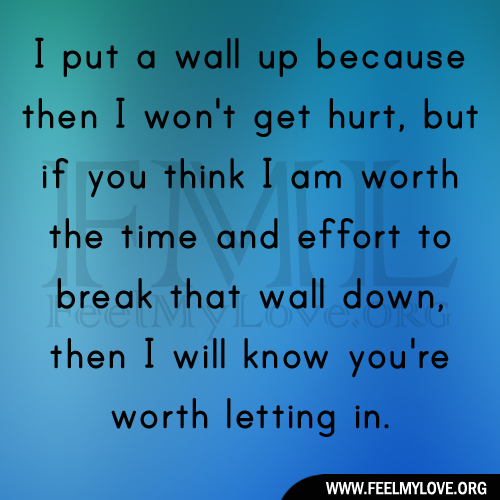 Putting Up Walls Quotes. QuotesGram