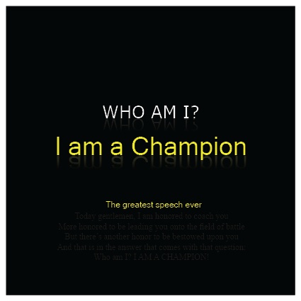 I Am A Champion Quotes. QuotesGram