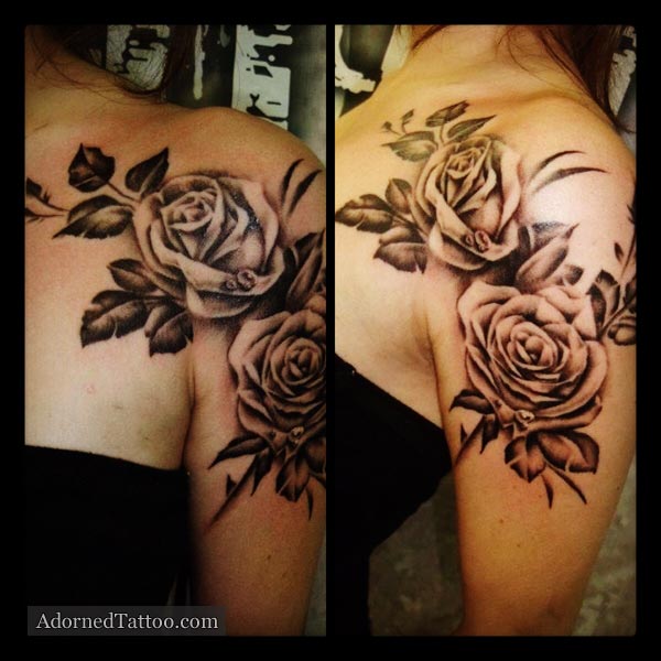 shoulder rose tattoos for womenTikTok Search